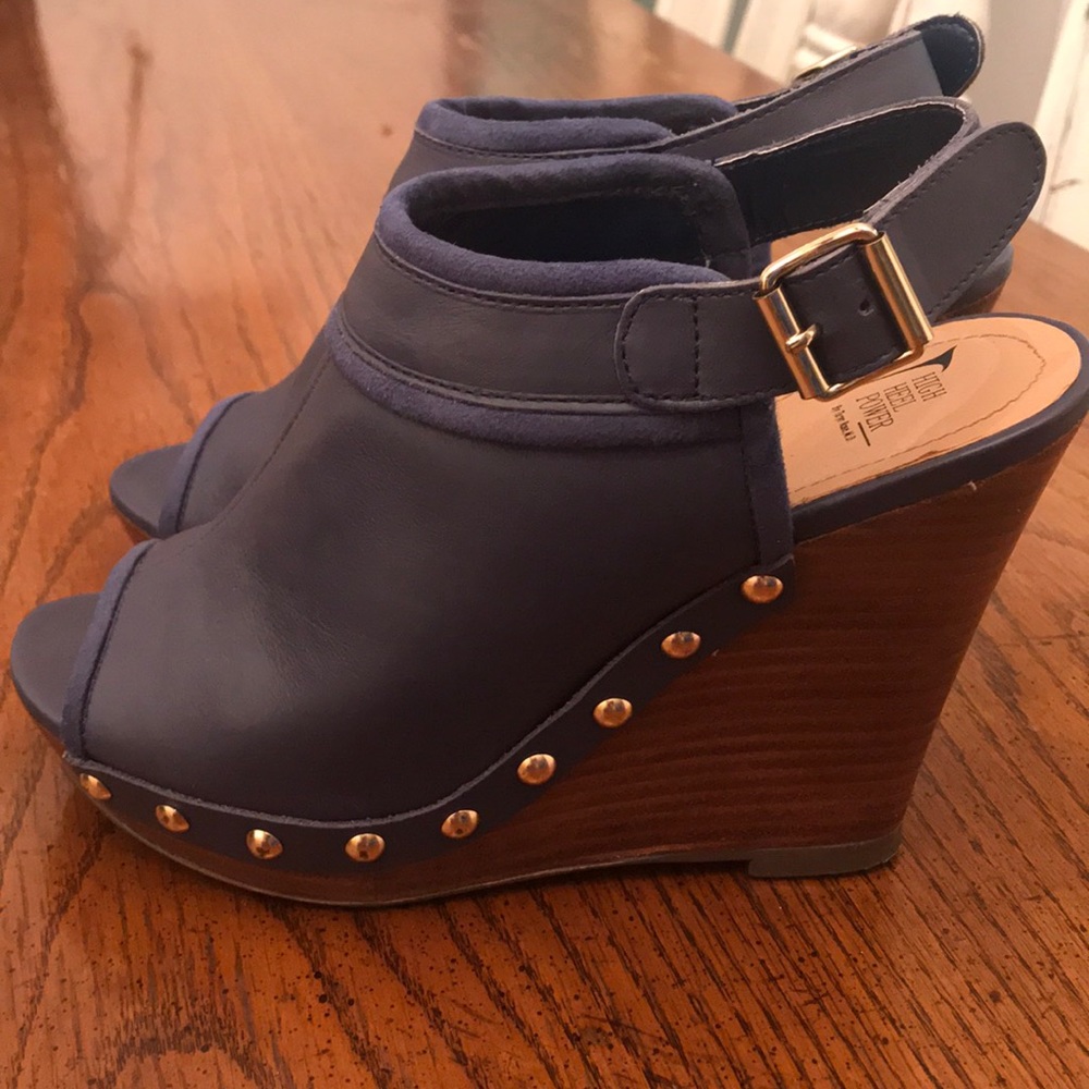Taryn Rose Blue Wedges